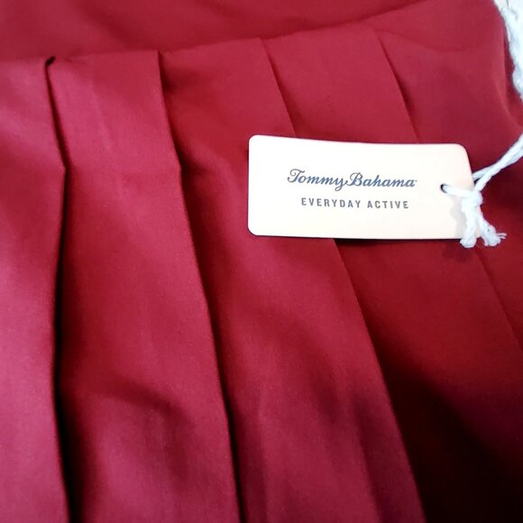 Tommy Bahama Everyday Active Red Pleated Skirt With Attached Shorts Size L - Picture 7 of 11